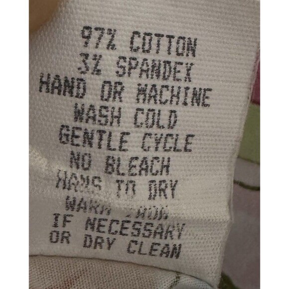 VTG Chic Rabbit Rabbit Rabbit Designs Cottage core Tropical Floral Dress USA 10 - Picture 4 of 5